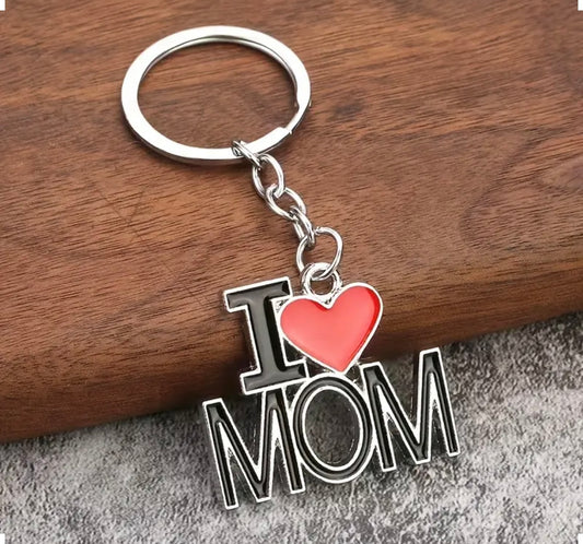 I Love Mom Keychain Mother's Day Gift
