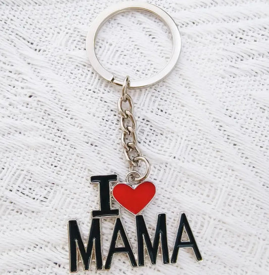 I Love Mama Keychain Mother's Day Gift