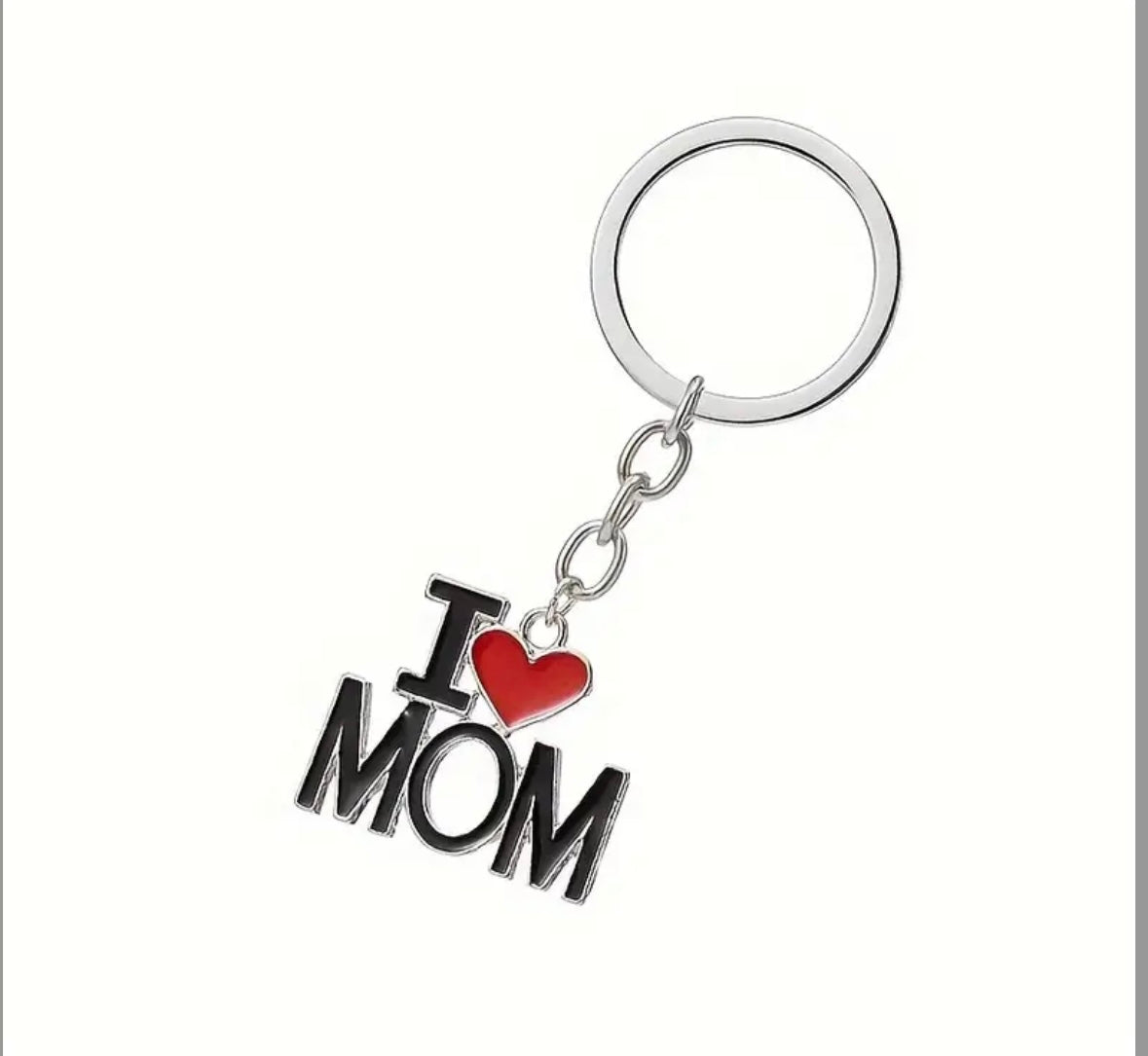 I Love Mom Keychain Mother's Day Gift